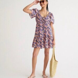 J.Crew Organic Cotton Voile Button-Front Beach Dress – Medium